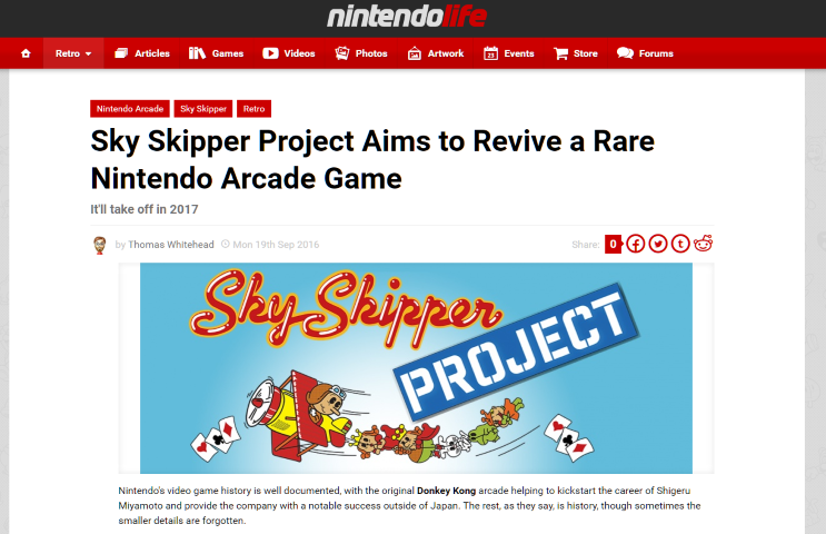 Nintendo Life pushes Sky Skipper even higher