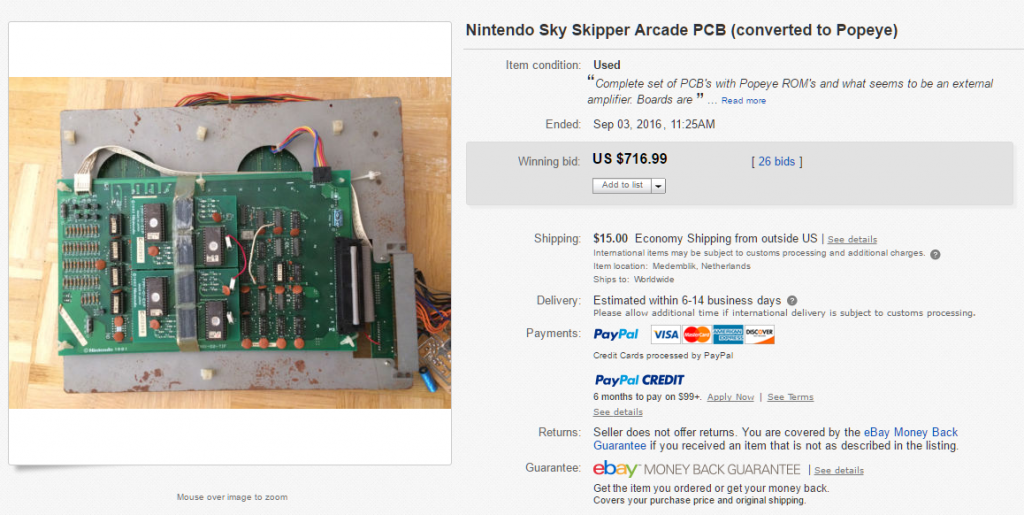 A Sky Skipper PCB is sold on eBay